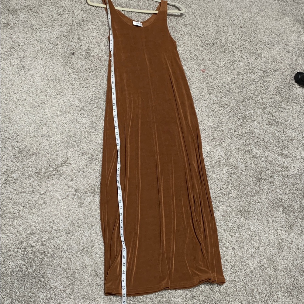 Y2K Jostar Tan Sleeveless Maxi Dress - Picture 5 of 7